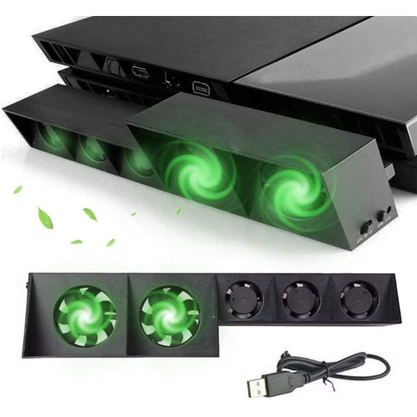 PS4 TURBO COOLING FAN SYSTEM, USB EXTERNAL - AXGEAR
