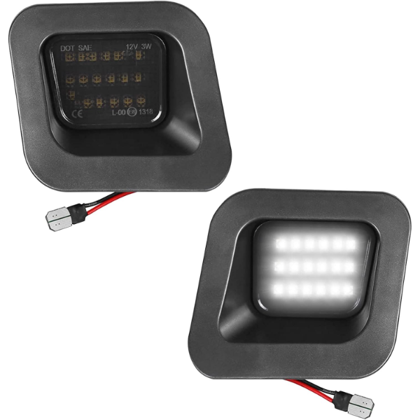 LESAUCE FULL LED LICENSE PLATE LIGHT TAG (2 PCS IN A BOX)