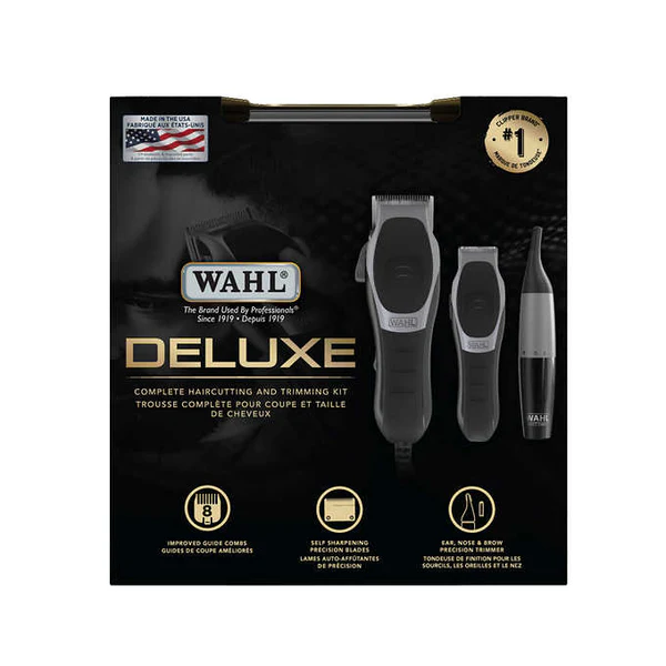 WAHL DELUXE COMPLETE HAIRCUTTING AND TRIMMING KIT -SU