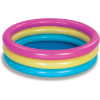 Image 1 : SLOOSH INFLATABLE KIDDIE POOL SMALL BABY POOL 3 COLOR RINGS FOR KIDS -U
