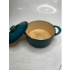 Image 2 : TRAMONTINA ENAMELED CAST IRON DUTCH OVEN W LID (USED, NO BOX)