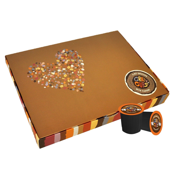 CRAZY CUPS HOT CHOCOLATE PODS, HOLIDAY DELUXE GIFT SET, 30 COUNT FOR KEURIG K CUPS