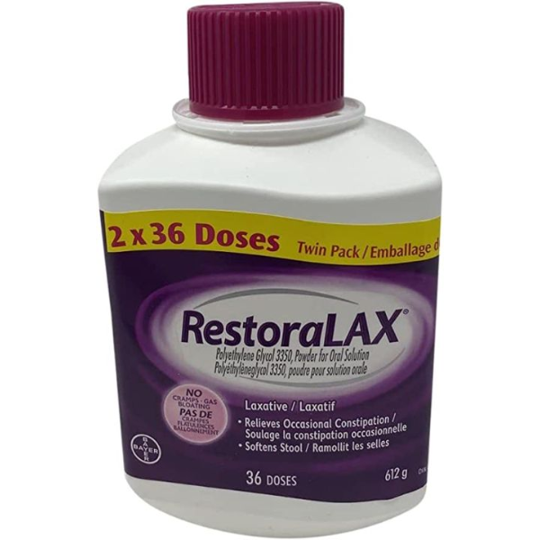 RESTORALAX LAXATIVE 36 DOSES -N, E: 2027