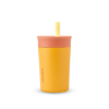 Image 1 : OWALA KIDS INSULATION STAINLESS STEEL TUMBLER WITH SPILL RESISTANT FLEXIBLE STRAW -N