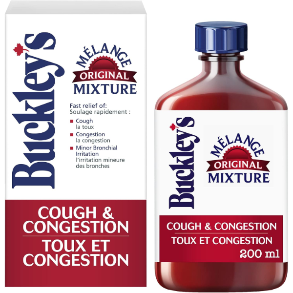 BUCKLEY'S COUGH SYRUP FOR COUGH AND CONGESTION RELIEF, ORIGINAL MIXTURE -N, E: 5/2027