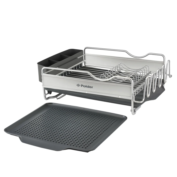POLDER ADVANTAGE ALUMINUM DISH RACK, 4-PIECES -SU