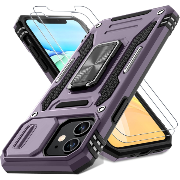 DEERLAMN CASE FOR IPHONE 11 WITH SLIDE CAMERA COVER+SCREEN PROTECTOR