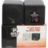 Image 1 : PAIR OF BOXES CUBE PASSIVE BLACK PYLE PCB4BK OF 200 WATT RMS AND 400 WATT MAX OF 12,00 CM -N
