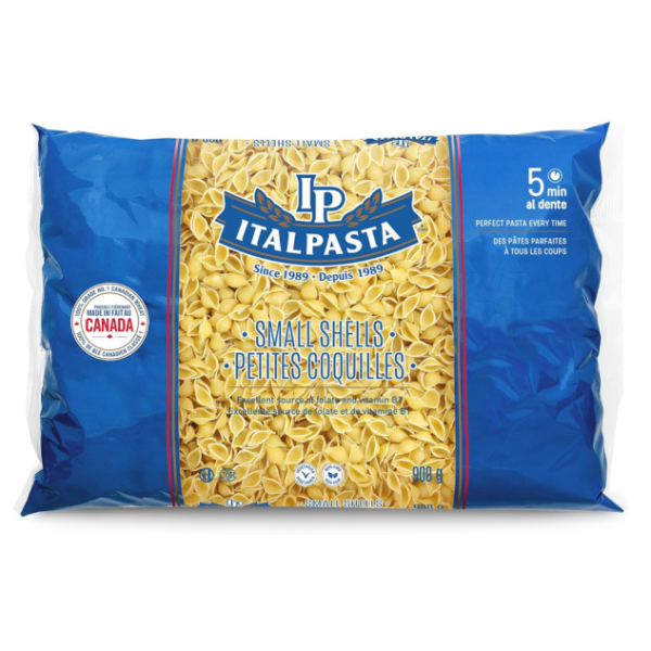 Italpasta Small Shells, 900gm