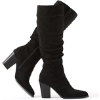 Image 1 : WOMEN'S  MEMORY FOAM POINTED TOE KNEE HIGH BOOTS  (SIZE-7)