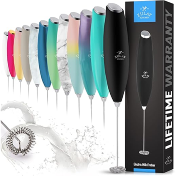 1 PC ZULAY KITCHEN EXECUTIVE SERIES MILK FROTHER WAND - UPGRADED & IMPROVED STAND