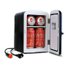 Image 1 : KOOLATRON 4L RETRO PORTABLE MINI FRIDGE 12V DC 110V 6 CAN COOLER BLACK
