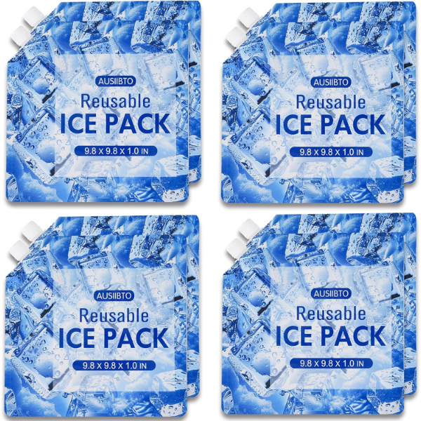 REUSABLE ICE PACKS FOR COOLER EXTENDED COOLING UP TO 48 HOURS -N