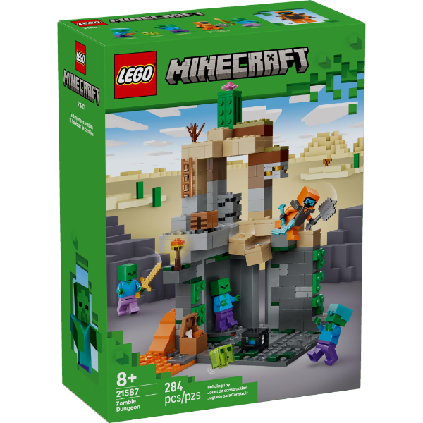 LEGO MINECRAFT ZOMBIE DUNGEON BUILDING & PRETEND PLAY TOY FOR BOYS & GIRLS -MP