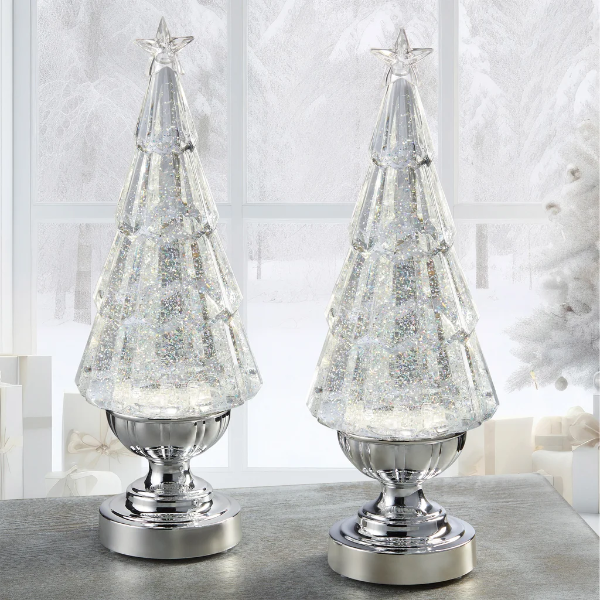SPARKLING LIGHT-UP TREES 1 PIECE -UMP
