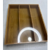 Image 2 : BAMBOO UTENSIL DRAWER ORGANIZER -N