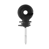 Image 1 : FENCE INSULATOR, BLACK SCREW ELECTRIC FENCE INSULATOR ELECTRIC FENCE ACCESSORIES -N
