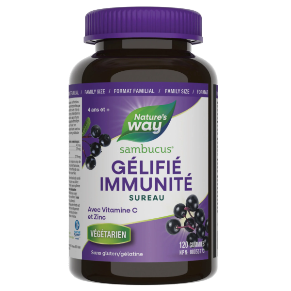 NATURE'S WAY SAMBUCUS RASPBERRY-FLAVORED GUMMIES