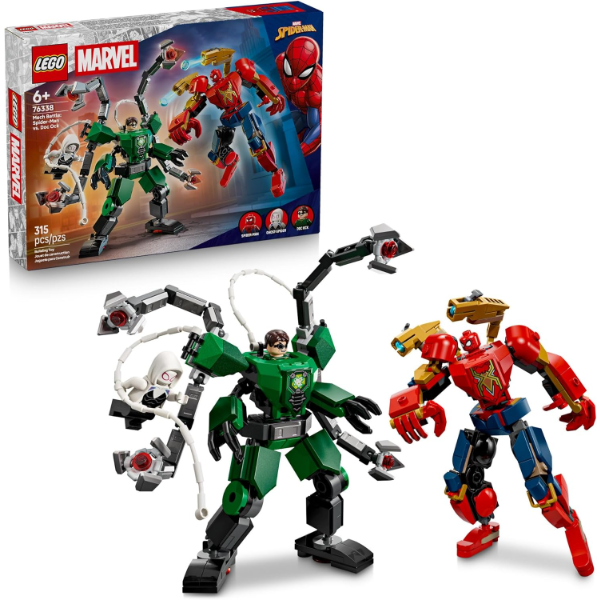 LEGO MARVEL MECH BATTLE: SPIDER-MAN VS. DOC OCK BUILDING TOYS FOR KIDS -MP