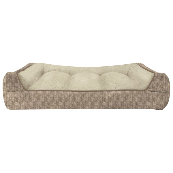 KIRKLAND SIGNATURE BOLSTER DUKE PET BED -U