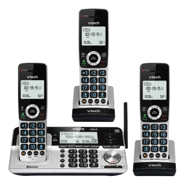 VTECH 3-HANDSET PHONE SYSTEM WITH CONNECT TO CELL -SU