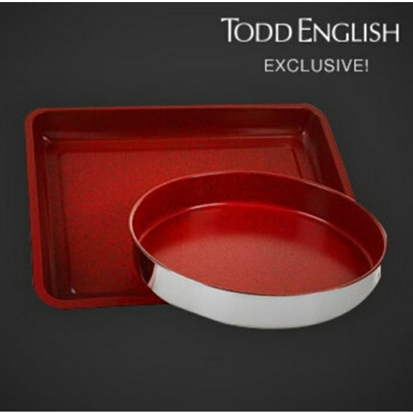 LAVA NONSTICK STAINLESS STEEL 2-PIECE BAKE SET BY TODD ENGLISH