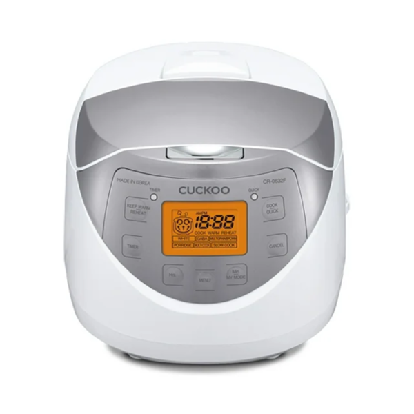 CUCKOO RICE COOKER 6 CUP UNCOOKED / 12 CUP COOKED, KOREAN FUZZY LOGIC RICE COOKER SMALL WITH DELAY