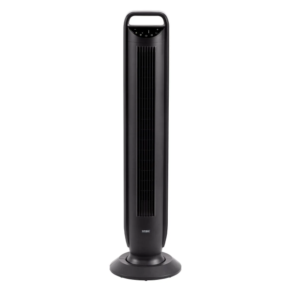 SEVILLE CLASSICS OSCILLATING TOWER FAN W/ TOUCH CONTROL AND TEMPERATURE SENSOR (USED, MISSING PARTS)
