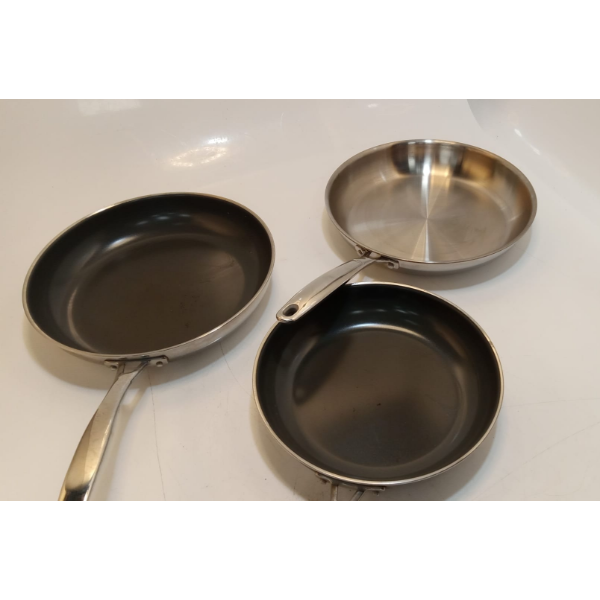 TRAMONTINA/OXO FRYING PAN 3 PIECES -U