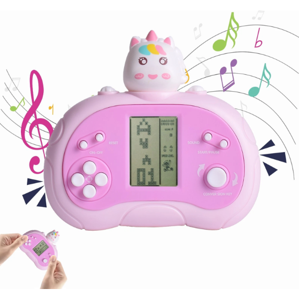 RETRO HANDHELD VIDEO GAME CONSOLE FOR KIDS WITH LCD SCREEN (SLIGHTLY USED)