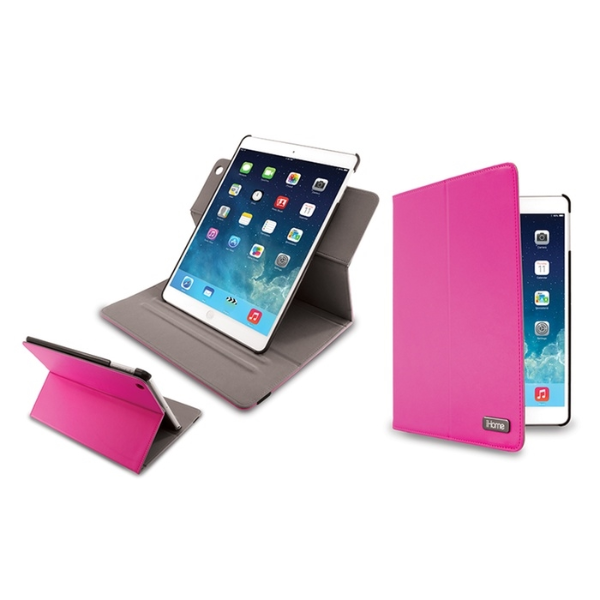 2 PACKS IHOME PINK SLIM SWIVEL FOR IPAD AIR ADJUSTABLE ANGLES 2 SIDE PROTECTION (NEW)