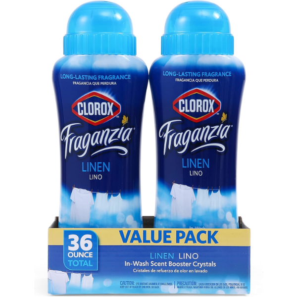 CLOROX FRAGANZIA LAUNDRY SCENT BOOSTER CRYSTALS IN LINEN SCENT