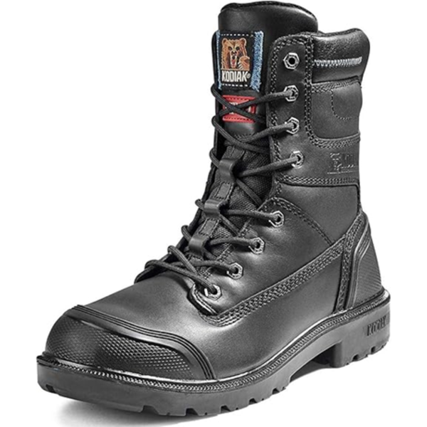 KODIAK MEN'S BLACK PLUS -INCH WORK BOOT (SIZE - 7)
