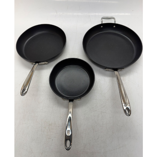 ALL-CLAD EXPERT HARD ANODIZED NONSTICK FRYING PAN 3-PIECE -U