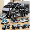 Image 1 : NIPLOOOW TODDLER BOYS TOYS FOR 3 4 5 6 7 8+ YEARS OLD, POLICE TRUCK VEHICLE TOY SET WITH PLAY MAT -N