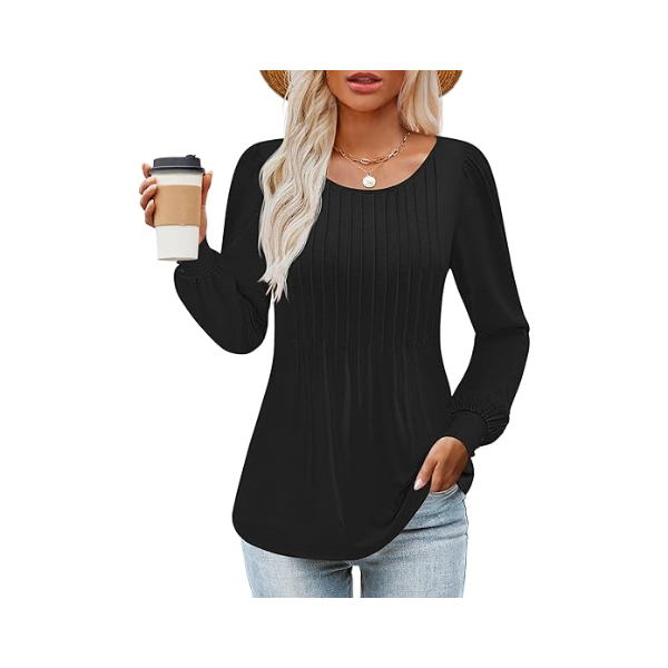 ZESICA LONG SLEEVE SHIRTS FOR WOMEN (SMALL)