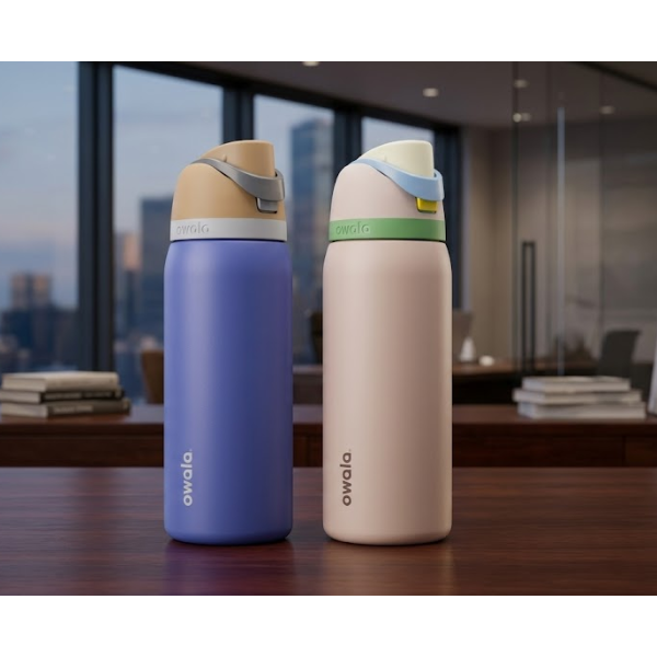 OWALA 710 ML (24 OZ) STAINLESS STEEL WATER BOTTLES, 2-PACK - U