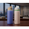Image 1 : OWALA 710 ML (24 OZ) STAINLESS STEEL WATER BOTTLES, 2-PACK - U
