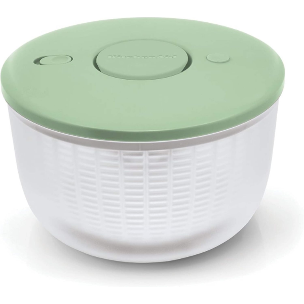 KITCHENAID - UNIVERSAL SALAD SPINNER WITH REMOVABLE, COLANDER AND ONE HANDED PUMP MECHANISM -N