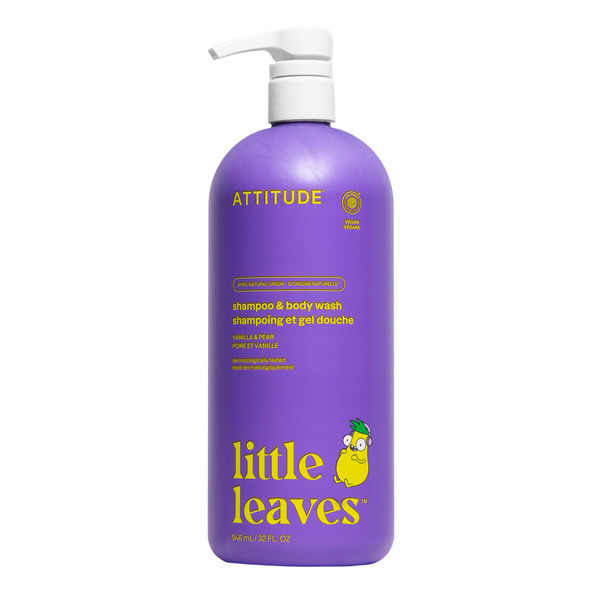 ATTITUDE KID'S SUPER LEAVES 2 IN 1 SHAMPOO & BODY WASH -N