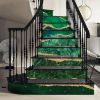 Image 1 : FUNLIFE 14 STRIPS ORIGINAL HAND DRAWN MARBLE STAIR RISERS STICKERS PEEL AND STICK