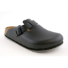 Image 1 : BIRKENSTOCK NEW W/O BOX BOSTON SUPER GRIP BLACK LEATHER NARROW SIZE 44 (NEW, NO BOX)