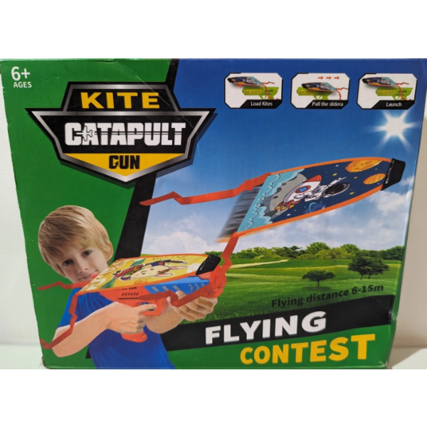 FLY WINNER KITE CATAPULT GUN FLYING CONTEST OUTDOOR TOY -N