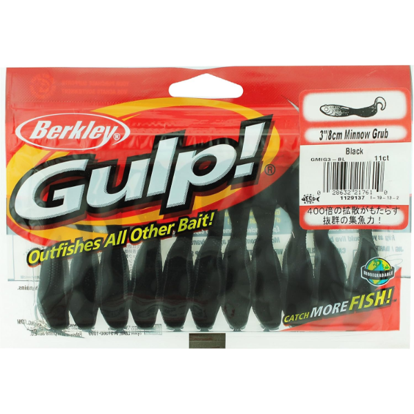 BERKLEY GULP MINNOW GRUB (6 PACKS)