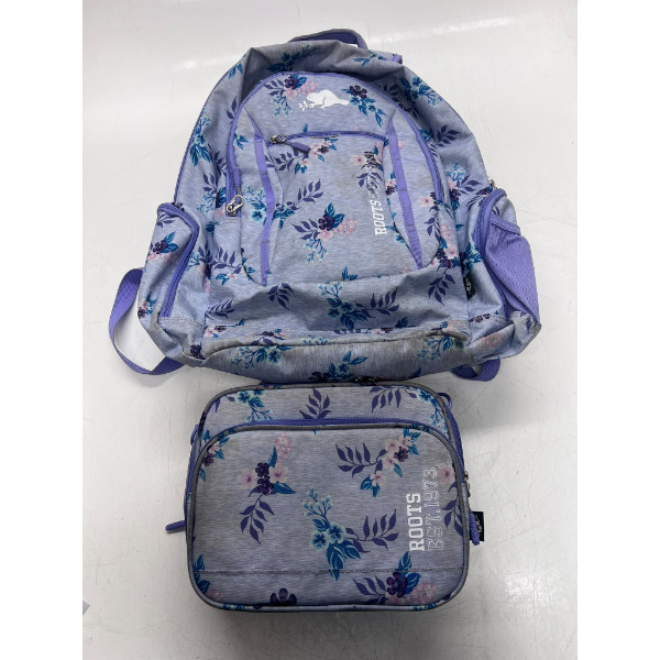 ROOTS ATHLETIC 2-IN-1 MATCHING WATER RESISTANT TEEN BACKPACK AND LUNCH BAG SET -U