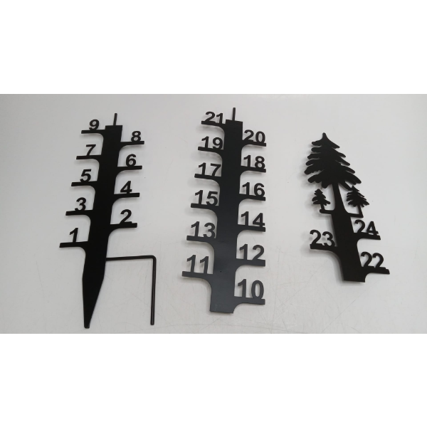 24 INCH SNOW GAUGE OUTDOOR, UPGRADED IRON ART SNOW MEASURING GAUGE (SLIGHTLY USED)