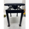 Image 3 : ADJUSTABLE PIANO BENCH WITH SMOOTH VELVET TOP - BLACK MATTE -U