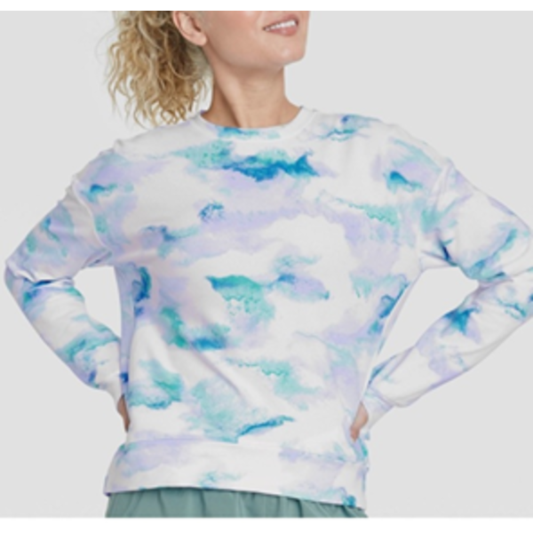 ALL IN MOTION WOMEN’S FRENCH TERRY CREWNECK SWEATSHIRT (SIZE-L)