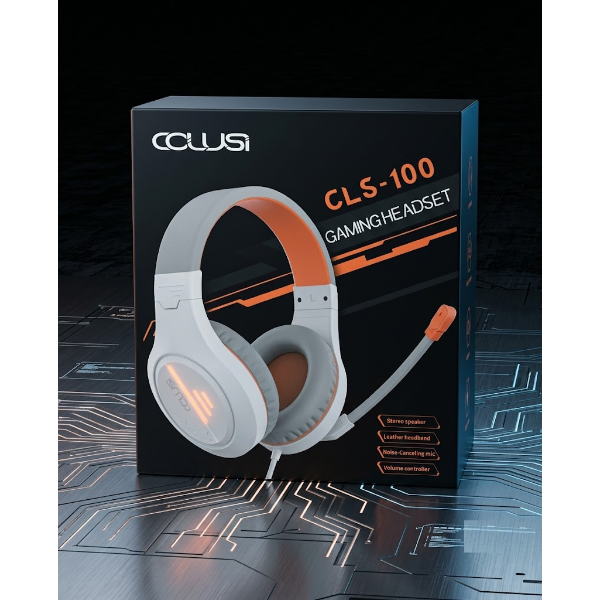 COLUSI CLS-100 STEREO GAMING HEADSET WITH MIC FOR COMPUTER PC/LAPTOP/PS4/XBOX ONE/MOBILE/TABLET -N