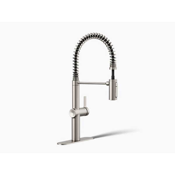 KOHLER HAKU SEMI-PROFESSIONAL KITCHEN SINK FAUCET WITH THREE-FUNCTION SPRAYHEAD (USED)
